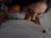 Школьница с большими сиськами отсосала у препода за оценку 15/16