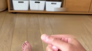至近距離&主観視点オナニー。精子もしっかり見えるよ。