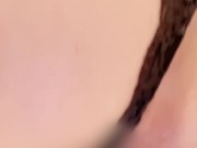 OL風♡オイルオナニー♡バッグアングルで潮吹いちゃった♡ 15/16