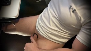 Releasing my balls after a week of edging... Massive load