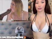 Blacked Raw, Porn ASMR Reaction, Petite Blonde Rides BBC - Amateur Willow Harper ! 9/16