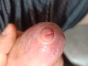 tight foreskin large cock play- playing with my uncut foreskin phimosis cock 16/16
