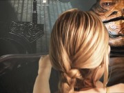 Star Wars Princess Leia dances oiled up for Jabba the Hutt, she sucks and rides his slippery cock 4/16