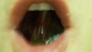 Chewing and swallowing gummy bears family - vore fetish