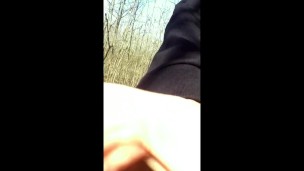 Walking with erection outdoor but I was too scared to cum public