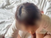 (個人撮影)ラブラブな日本人素人カップルの世界一幸せな寝起きセックス/顔射/Love Romance/ 2/16