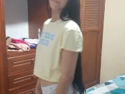 Beautiful babysitter getting dressed to go fuck her best friend 3/16