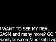 Onlyfans emo tattoo girl Anuskatzz masturbate with BIG john thomas toy until she gets a real orgasm 15/16