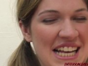 Renee Jordan Nervously Unwraps a Big Black Package 5/16