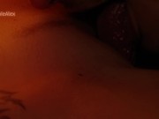 Kissing, pussy licking, reverse cowgirl with Cum Load Into Perfect Pussy - super close-up 7/16