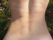 Perfect body girl gets cum in her ass outdoor 11/16
