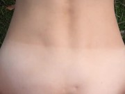 Perfect body girl gets cum in her ass outdoor 14/16