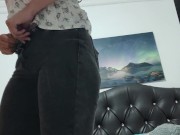 Horny babysitter changes to go fuck her boss 1/16