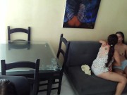 I eat my best friend's pussy in her living room 5/16