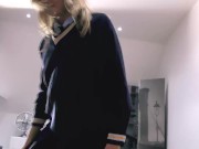 POV! You Get To Fuck College Blonde Ivana Sugar In Her Sexy Ass Uniform! 2/16