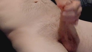 See my dick grow from soft to hard when jerking off