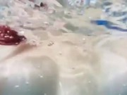 pov tits underwater in slow motion