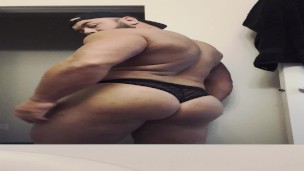 Perfect Ass Posing in the Mirror