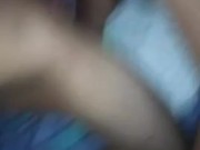 Eating dick on her knees