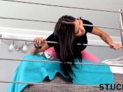 STUCK4K. Day of Latinas buddy becomes better when they start having sex 1/16