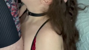 BBW with big tits sucks cock for an explosive facial 🧖‍♀️