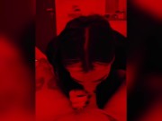 Bebe gótica sexy chupando polla- LukeBranson