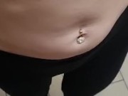 I get sucked in the elevator and I cum on her pretty little tits 11/16