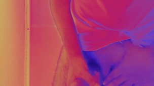 Fast handjob in public bathroom