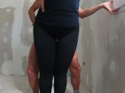 #1 ADVENTURE PAINTER... the lady discovers him naked masturbating and helps him, lends him her legs 14/16