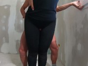 #1 ADVENTURE PAINTER... the lady discovers him naked masturbating and helps him, lends him her legs 15/16