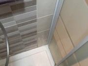 Jerking off my dick in the shower 3