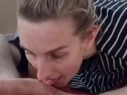 I meet a hot girl at the tax office who sucks me part1