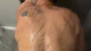 Taking my man’s cock in the shower