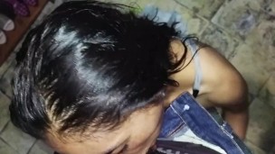 Latina amateur flaquita, creampie en el closet