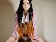 【鬼滅〇刃】禰󠄀〇子が鬼のように激しくなっちゃった…💕【コスプレオナニー】 8/16