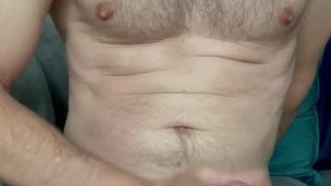 Solo play with my huge cock