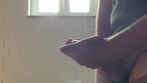 Massive Cumshot in Public