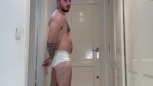 Made into gagless cock sucking slave
