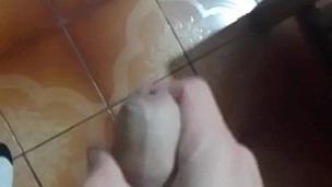 young man masturbates 