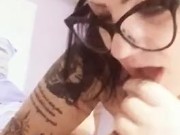 la mia migliore amica Pamela De Boni prende tutto il mio cazzo e le mie palle in bocca 13/16