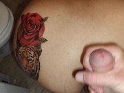 Stepmom! You're washing your panties while wagging your tattooed ass? I will fuck you! 4/16