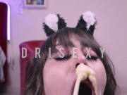 JOI PetPlay - Gatinha safada mamando seu pau com plug no cuzinho | Dri Sexy - PT3 13/16