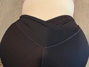 Teen in tight aerie leggings bent over 13/16
