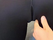 Teen pawg in tight leggings shows off fat ass and cameltoe pov 11/16