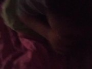 Sucking my dick in living room