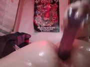 Teaser sexy bbw likes to fuck her oiled asshole 7/16