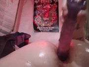 Teaser sexy bbw likes to fuck her oiled asshole 9/16