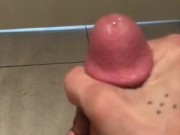 Jerk off on the toilet and cum 14/16