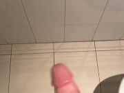 Jerk off on the toilet and cum 6/16