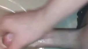 Video of bro jerking 10 inch cock I snuck from his phone shhh